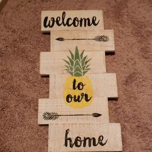 Welcome to Our Home wooden Sign